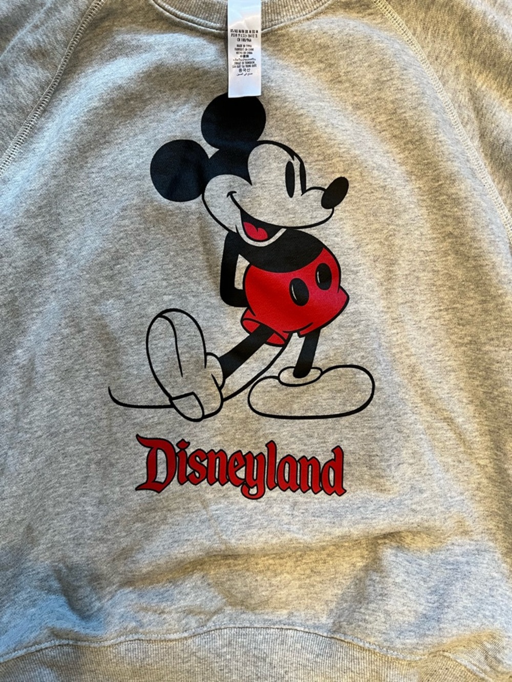 Disneyland Gray Mickey Mouse Sweatshirt - Medium